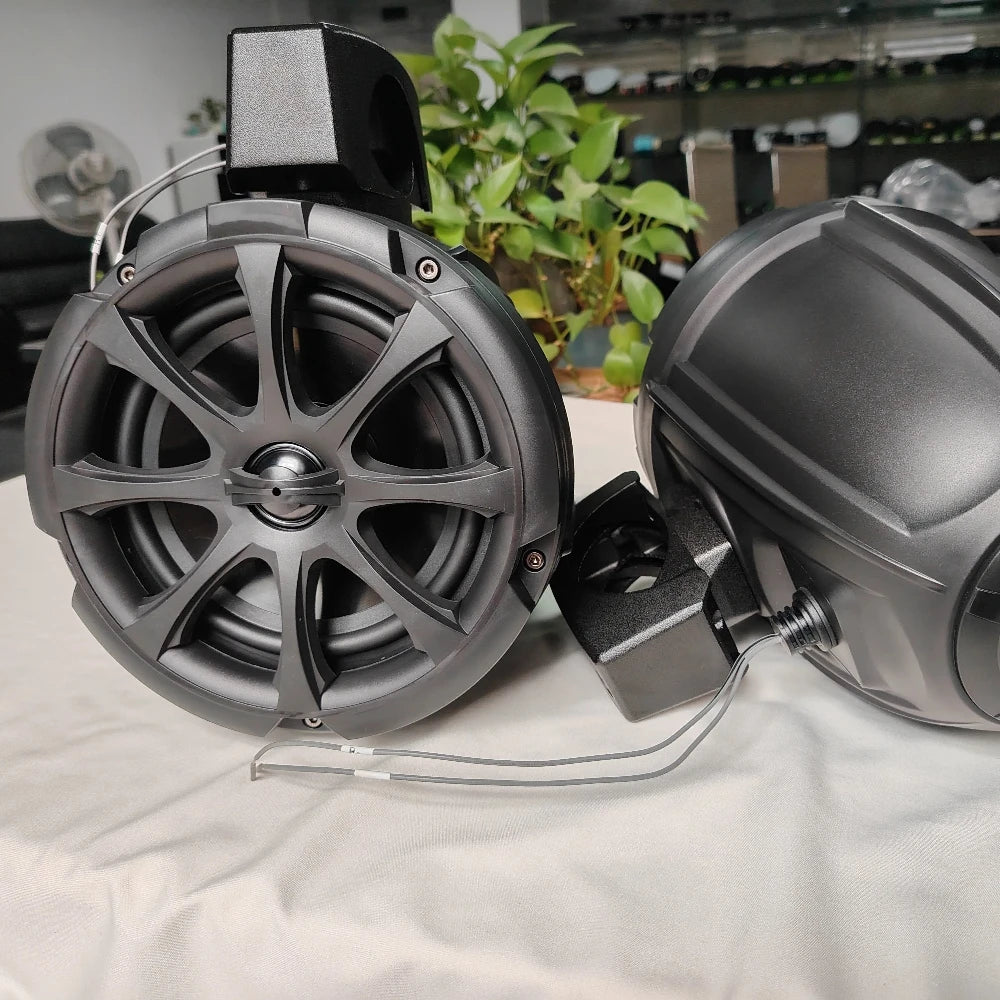 6.5 Inch Speaker for Marine,a Pair of  Boat Stereo, Yacht Audio Waterproof Boat Loudspeaker Plastic Passive Outdoor for Boat