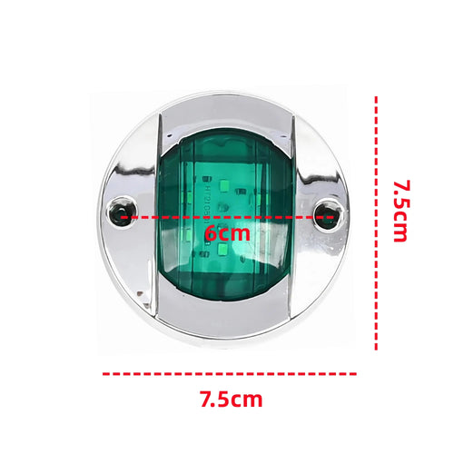 2Pcs LED Navigation Lights For Boats 12V Marine Accessories Boat Side Lights Yacht Running Light Red Green Waterproof