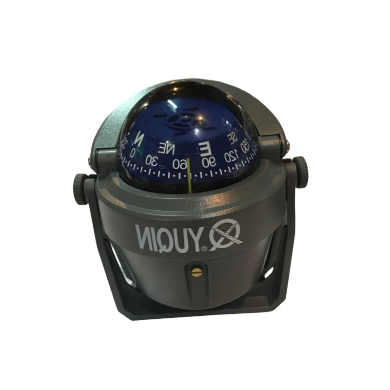 ISURE MARINE Boat Navigation YQ-50F Angler Compass, Explorer Compass, with Blue Dial, Black