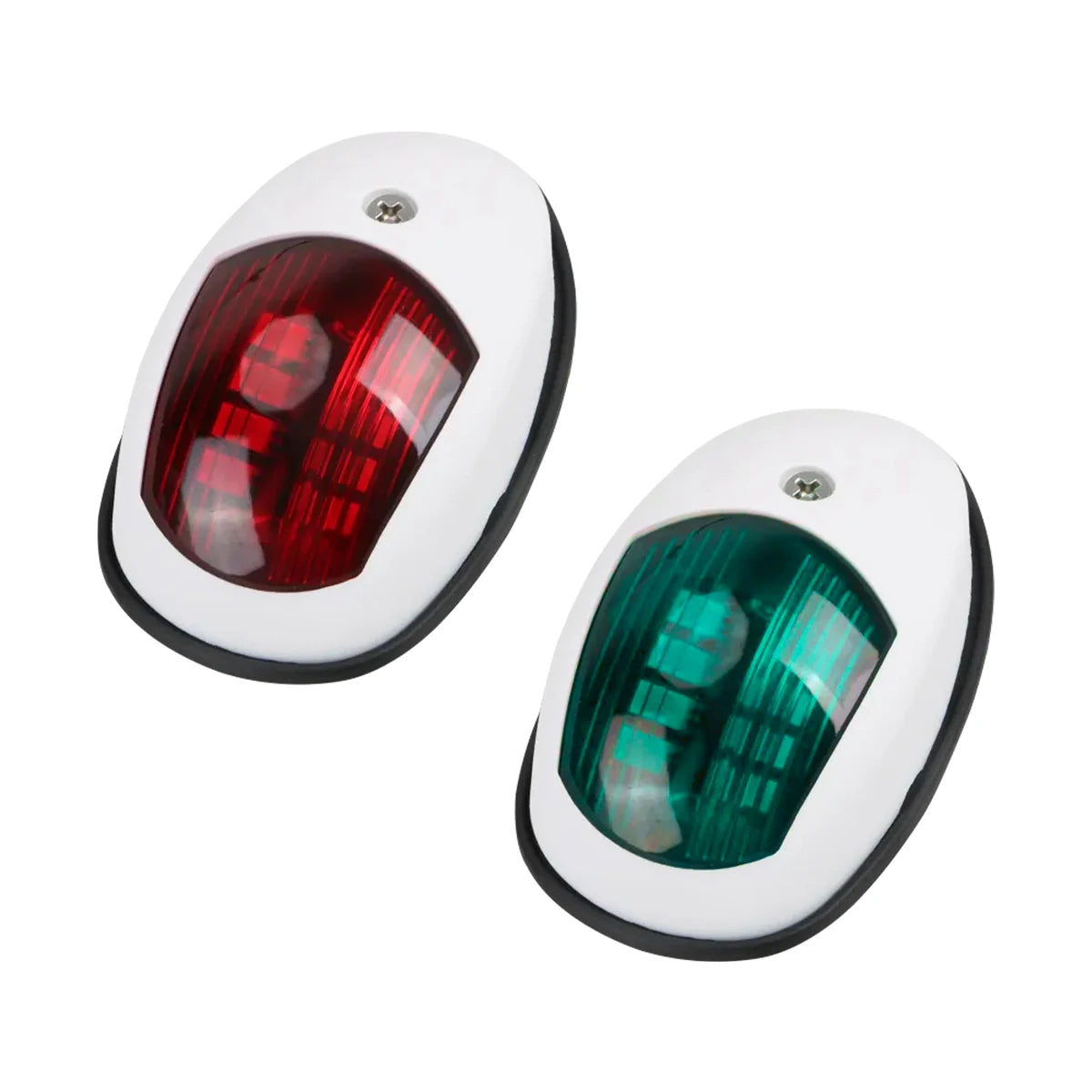 2x Marine Boat LED Navigation Light 12V-24V Signal Lamp , Red & Green Bow Light for Pontoon, Skeeter, Power Boat & Skiff