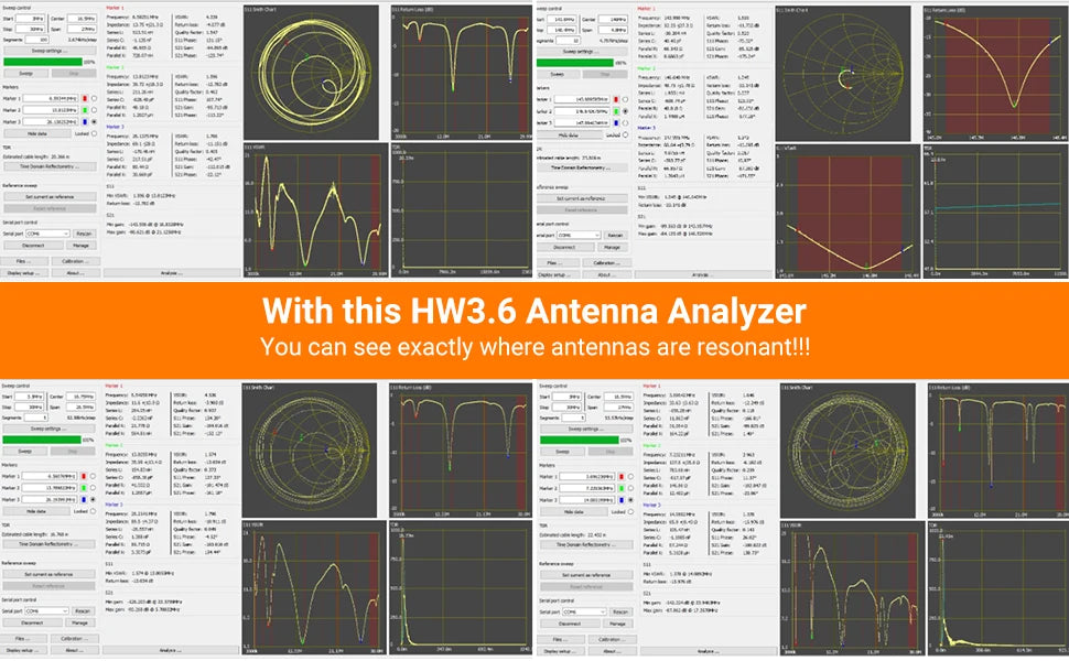 NanoVNA-H Vector Network Antenna Analyzer 10KHz-1.5GHz MF HF VHF UHF W/ Shell SD Card Slot Supprt 32G Digital Nano VNA-H Tester