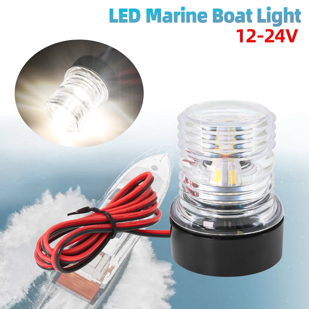 12V LED Navigation Anchor Light Marine 360 Degree All Round Sailing Signal Lamp Navigation Indicator For Marine Boat Yacht