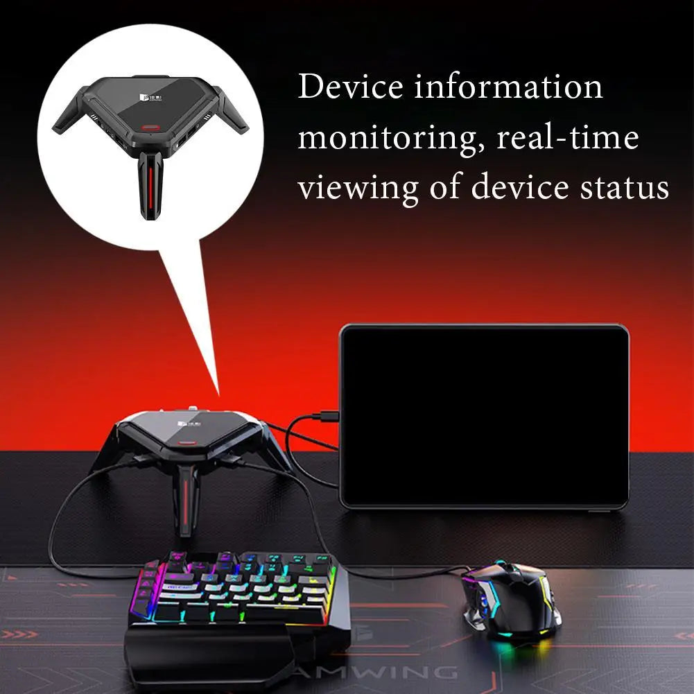 GAMWING Scorpion Demon 2Pro Keyboard And Mouse Converter 2000+Hz Mouse Package Speed Mobile Game PUBG Throne Peripheral Artifact