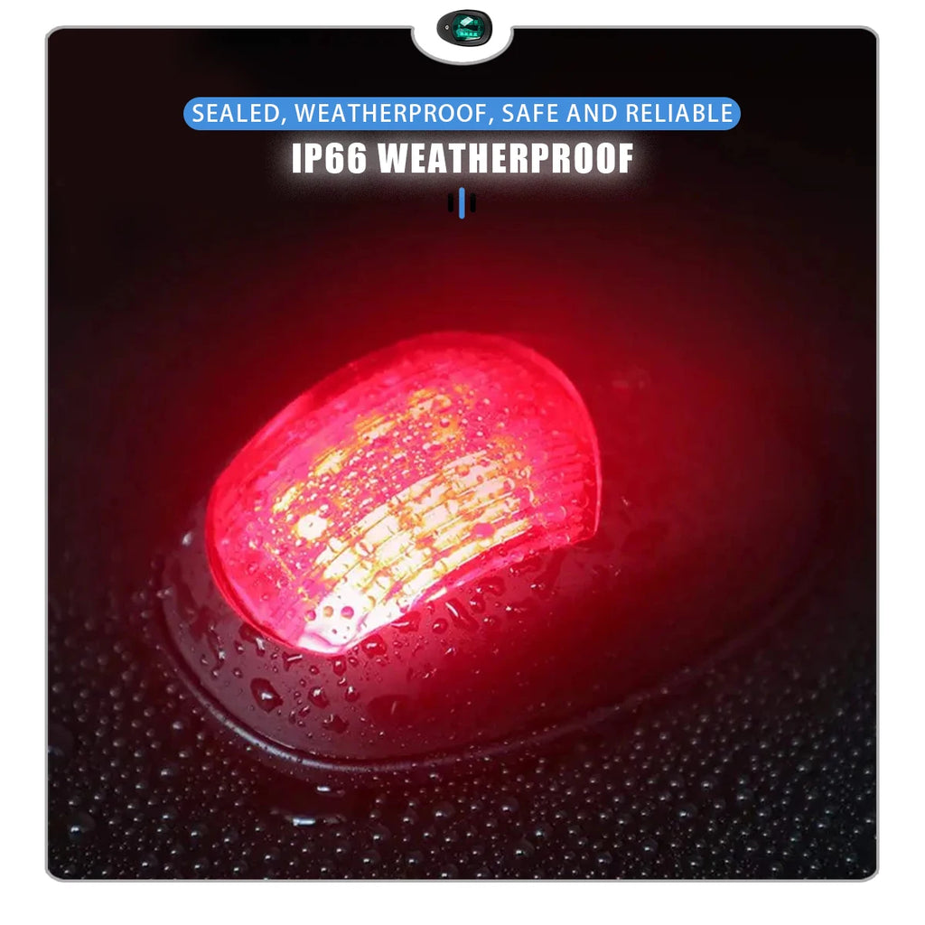 2x Marine Boat LED Navigation Light 12V-24V Signal Lamp , Red & Green Bow Light for Pontoon, Skeeter, Power Boat & Skiff