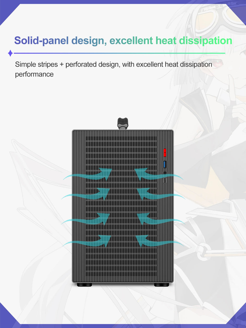 Power Train X-GAMERX M1 Handheld Portable Computer Case Side Transparent MINI Game MATX Desktop Chassis
