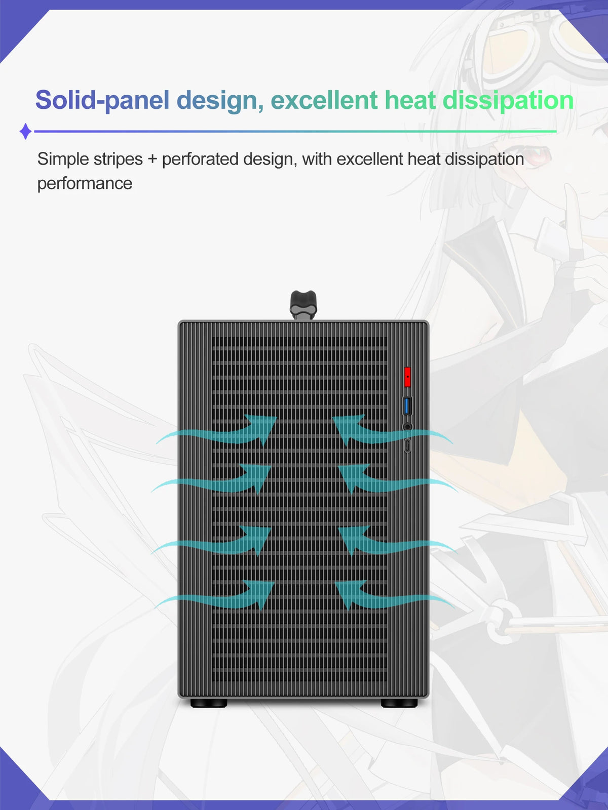 Power Train X-GAMERX M1 Handheld Portable Computer Case Side Transparent MINI Game MATX Desktop Chassis