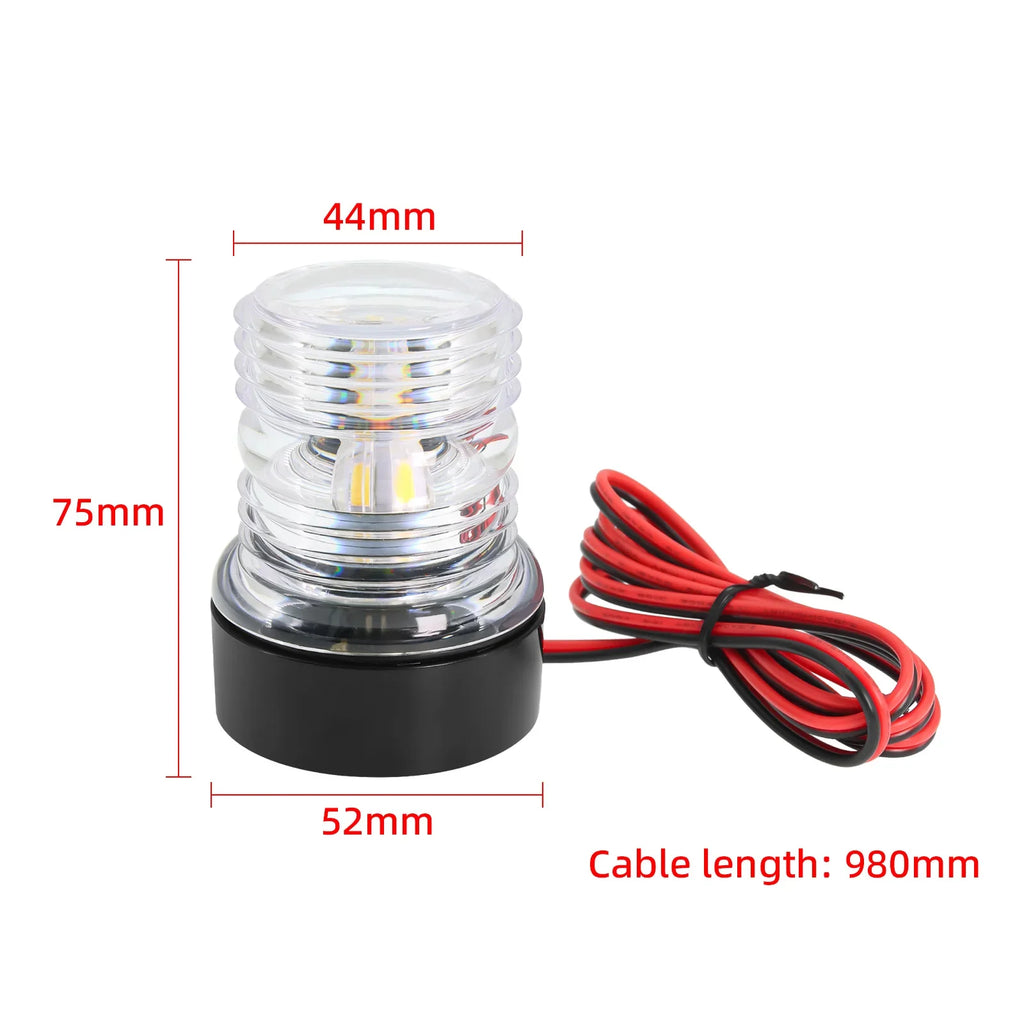 12V LED Navigation Anchor Light Marine 360 Degree All Round Sailing Signal Lamp Navigation Indicator For Marine Boat Yacht